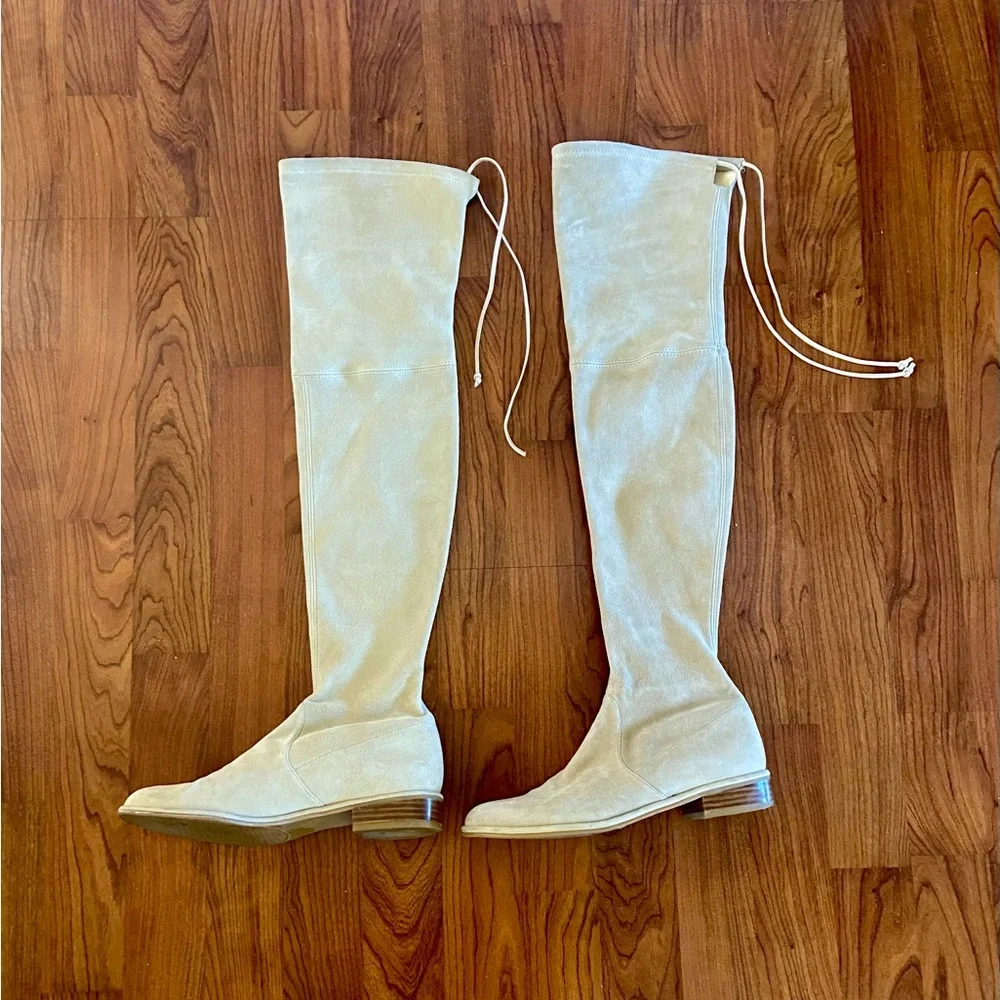 Stuart Weitzman Lowland over the knee suede boots - Picture 2 of 11